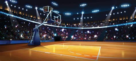 Basketball Ground Background