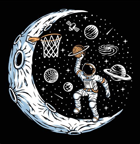 basketball on the moon