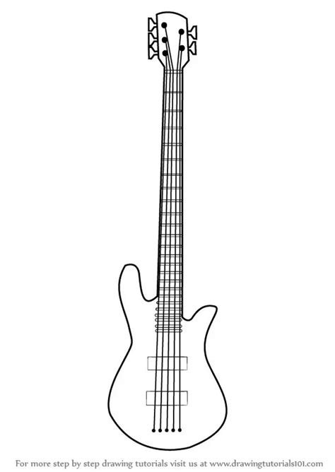 Bass Guitar Drawing Reference