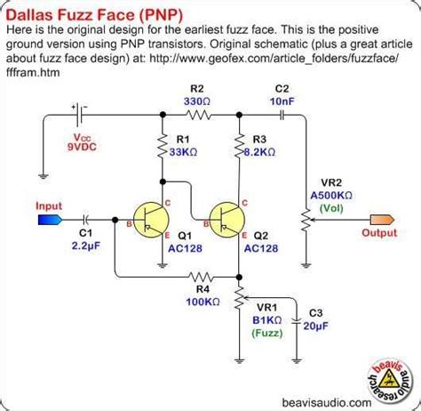 Bass Guitar Fuzz Schematic