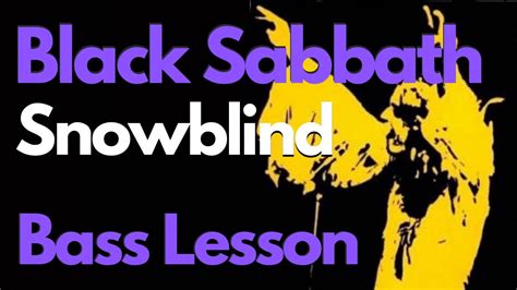 bass tabs for black sabbath snowblind
