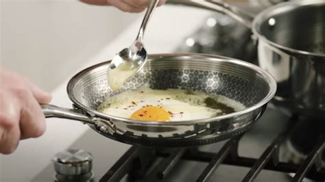 Baste Eggs with Hot Oil