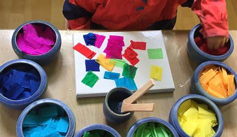 Basteln mit 2-jährigen Kleinkindern: 20 Ideen mit Papier und Co