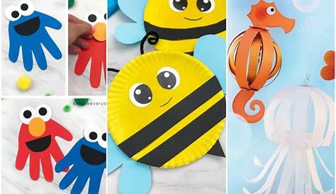 Basteln mit 2-jährigen Kindern - 20 Ideen mit verschiedenen Materialien