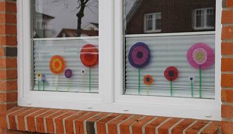 Windows spring decoration | Basteln frühling fenster, Basteln frühling