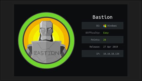 Bastion Walkthrough Htb