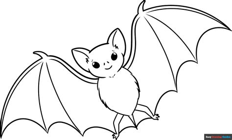 bat drawing printable