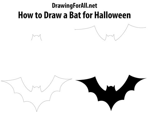 bat drawing simple