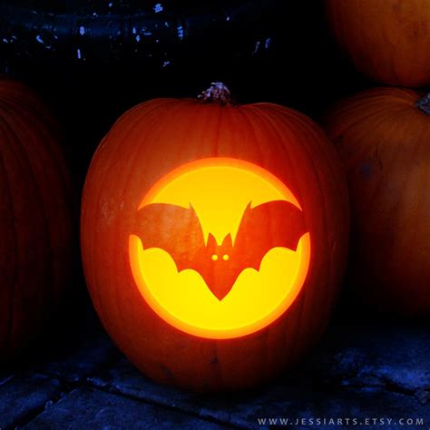 Bat Face Jack O Lantern