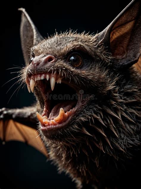 Bat Face Mouth Open