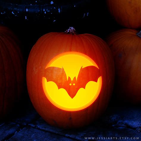 Bat Jack O Lantern Stencils