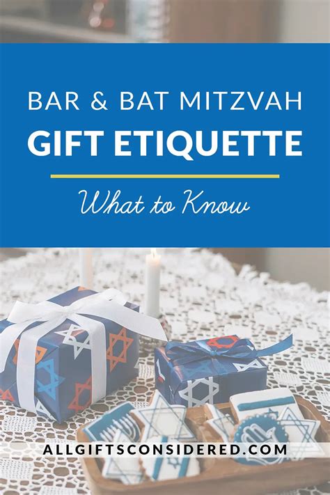 Bat Mitzvah Etiquette Gift Giving