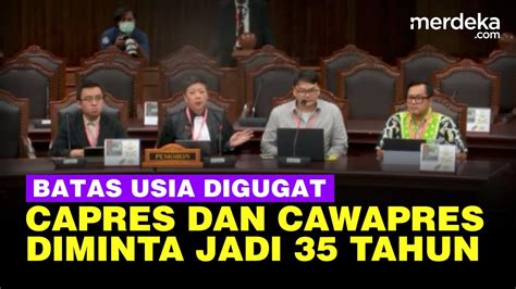 batas usia capres dan cawapres