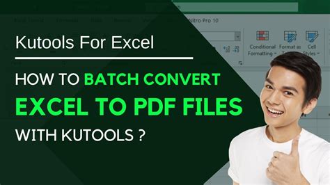 Batch Convert Excel To Pdf