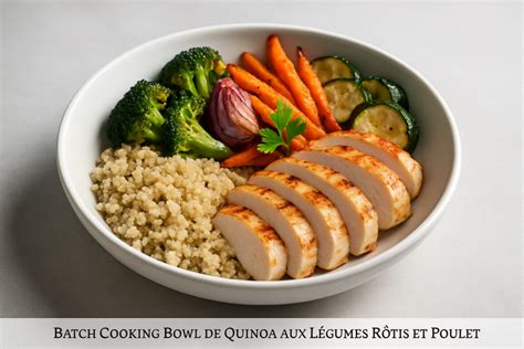 Batch cooking avec filet de poulet