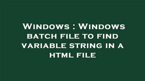 batch file variable in string