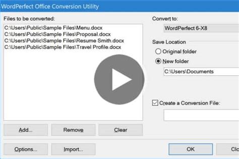 WPD Converter Batch converter for WordPrefect documents