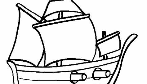 Coloriage bateau pirate à imprimer et colorier