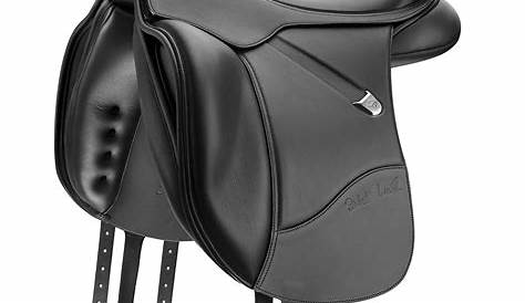 BATES Dressage Saddle Size 16.5" Black LEATHER English Tack Horse