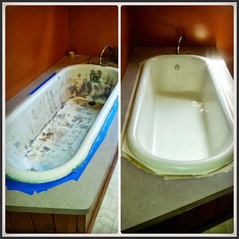 Before and After Work from Bathtub Refinishing Honolulu