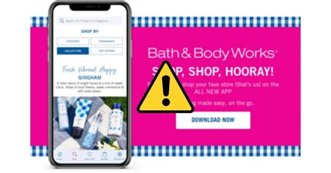 bath and body works app not working
