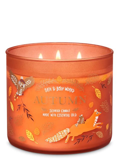 bath and body works autumn nights candle