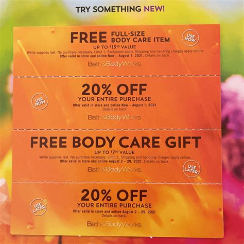 bath and body works coupons mailed