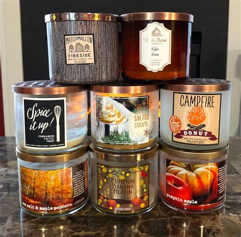 bath and body works fall candles 2023