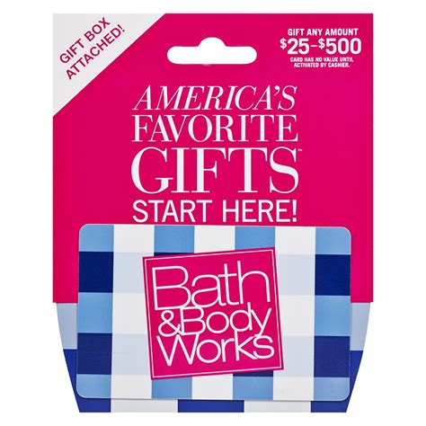 bath and body works gift card amount