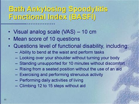 bath ankylosing spondylitis functional index