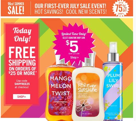 bath body works delivery charges