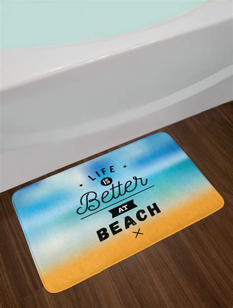 Bath Mat Saying