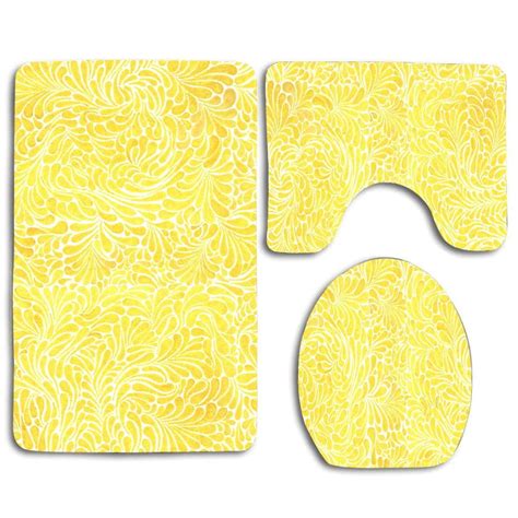 Bath Mat Set Yellow