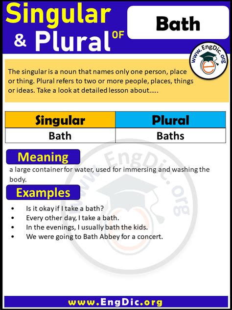 Bath Plural Englisch