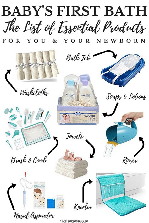 Bath Time Essentials For Newborn