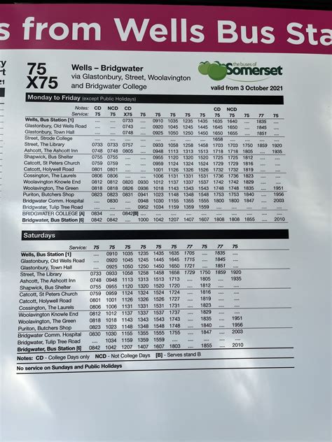 bath to wells bus timetable