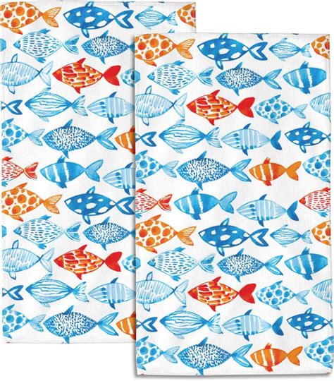 bath towels fish