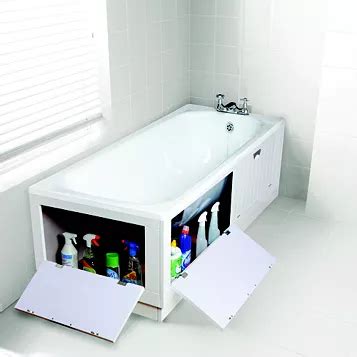 Bath With Storage Panel