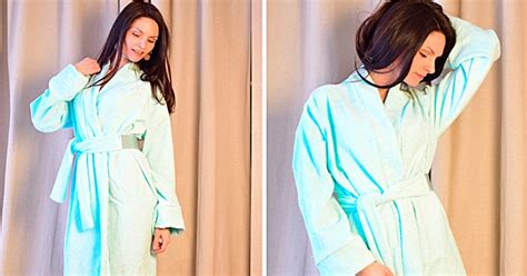 Bathrobe Instead Of Towel