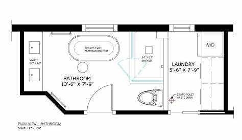 Residential Bathroom Floor Plans