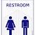 bathroom printable sign