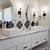 bathroom tile ideas with white vanity