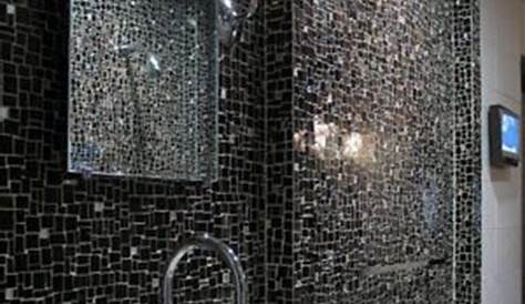 Black Sparkle Bathroom Tiles Ideas And Pictures Bathroom wall tile