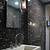 bathroom tiles black sparkle