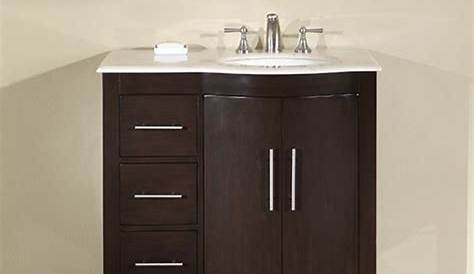 Vanity Art 36" Single Sink Bathroom Vanity Combo Set Solid Wood Quartz