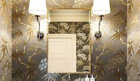 #CameraReadyInteriors | Bathroom wallpaper modern