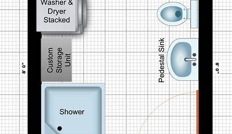 Bathroom With Washer Dryer Floor Plan - Modern Bathroom Design