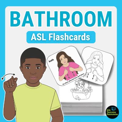 Bathroom Activities in Sign Language