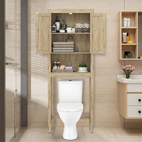 bathroom cabinets over toilet wood