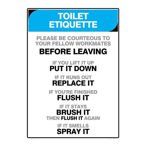 Bathroom Etiquette